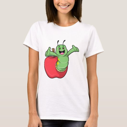 Caterpilaar met Apple T-shirt (Voorkant)