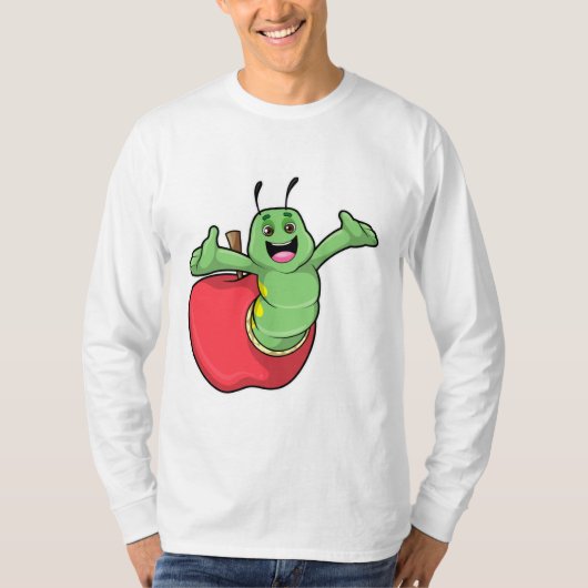 Caterpilaar met Apple T-shirt (Voorkant)