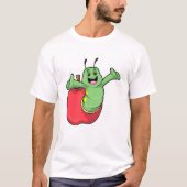 Caterpilaar met Apple T-shirt (Voorkant)
