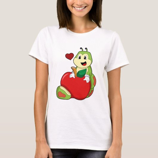 Caterpilaar met Apple T-shirt (Voorkant)