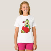 Caterpilaar met Apple T-shirt (Voorkant volledig)