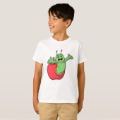 Caterpilaar met Apple T-shirt (Voorkant volledig)