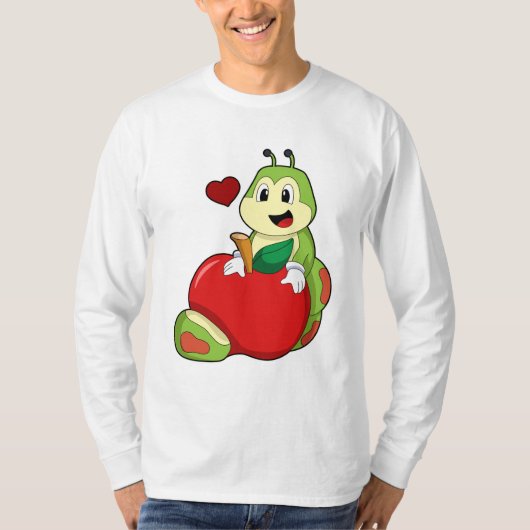 Caterpilaar met Apple T-shirt (Voorkant)