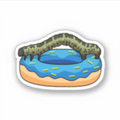 Caterpilaar met Donut Sticker (Voorkant)