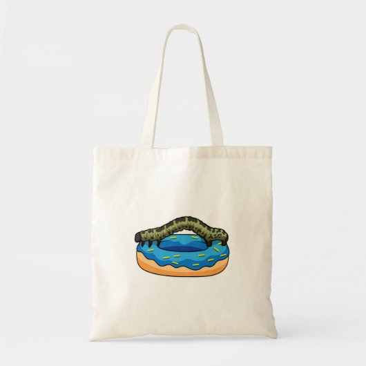 Caterpilaar met Donut Tote Bag (Voorkant)