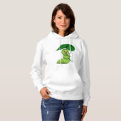 Caterpilaar met leder als parasol hoodie (Voorkant volledig)