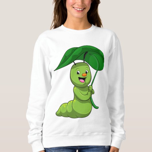 Caterpilaar met leder als parasol trui (Voorkant)