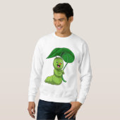 Caterpilaar met leder als parasol trui (Voorkant volledig)