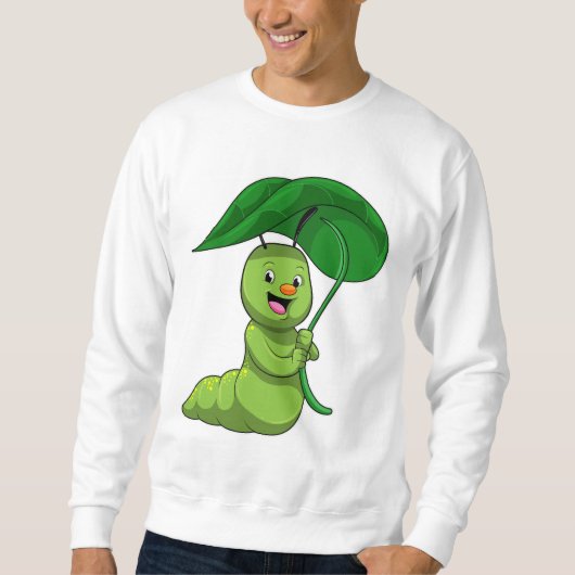Caterpilaar met leder als parasol trui (Voorkant)