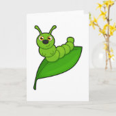 Caterpilaar met leder kaart (Gele Bloem)