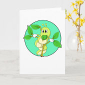Caterpilaar met leder kaart (Gele Bloem)