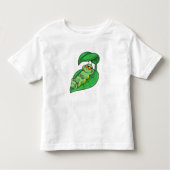 Caterpilaar met leder kinder shirts (Voorkant)