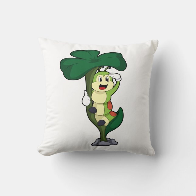 Caterpilaar met leder kussen (Voorkant)