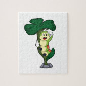 Caterpilaar met leder legpuzzel (Verticaal)
