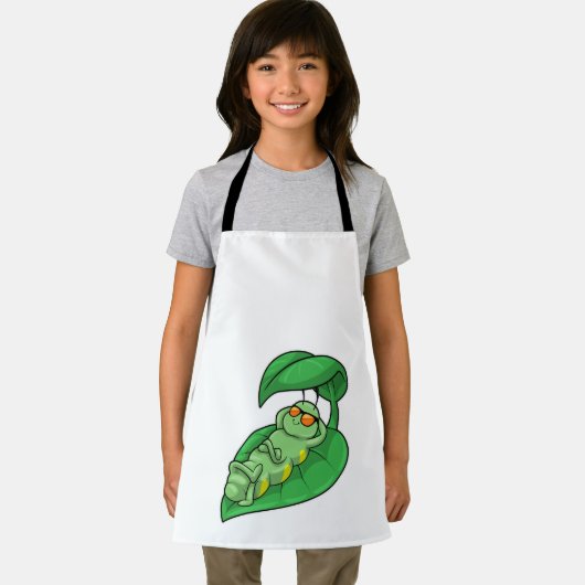 Caterpilaar met leder schort (Insitu)