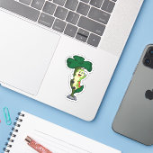 Caterpilaar met leder sticker (Laptop met iPhone)