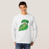 Caterpilaar met leder t-shirt (Voorkant volledig)