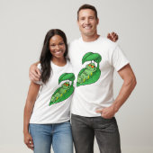 Caterpilaar met leder t-shirt (Unisex)