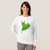 Caterpilaar met leder t-shirt (Voorkant volledig)