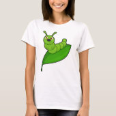 Caterpilaar met leder t-shirt (Voorkant)