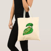 Caterpilaar met leder tote bag (Voorkant (product))