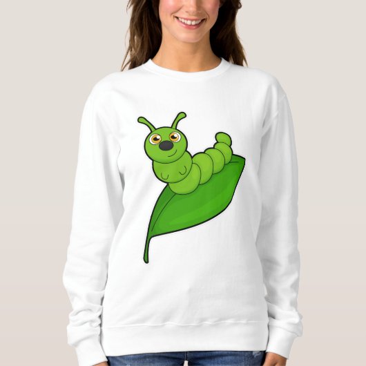 Caterpilaar met leder trui (Voorkant)