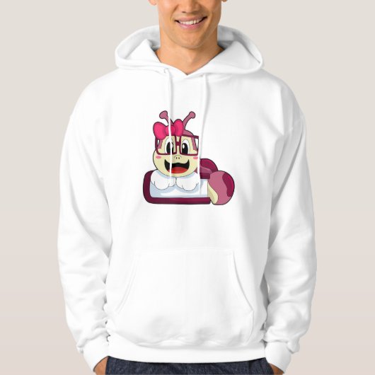 Caterpilaar met lint hoodie (Voorkant)
