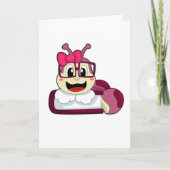 Caterpilaar met lint kaart (Voorkant)