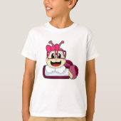 Caterpilaar met lint t-shirt (Voorkant)