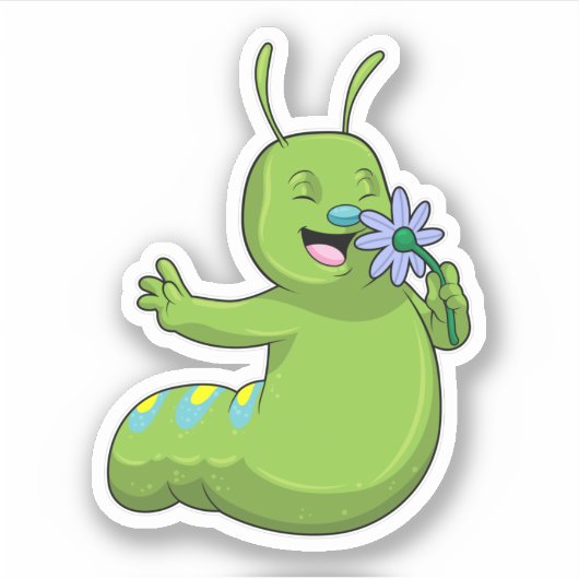 Caterpilaar met ventilator sticker (Voorkant)