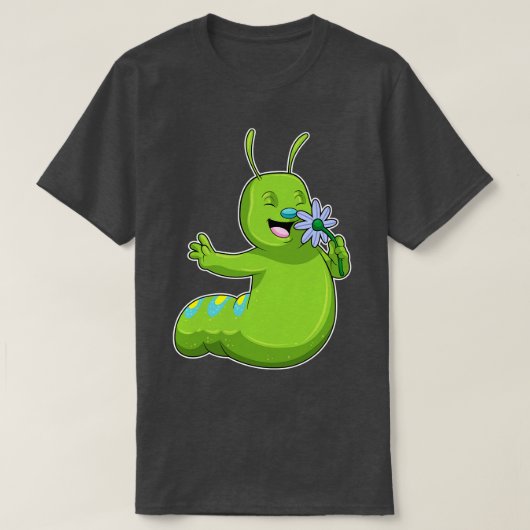 Caterpilaar met ventilator t-shirt (Design voorkant)
