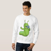 Caterpilaar met ventilator trui (Voorkant volledig)