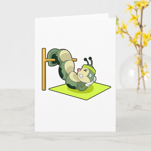 Caterpillar ABS Workout Fitness Kaart (Gele Bloem)