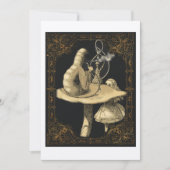 Caterpillar Alice in Wonderland Invitation Kaart (Voorkant)