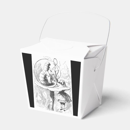 Caterpillar & Alice in Wonderland Party Favor Box Bedankdoosjes (Voorkant Zijde)