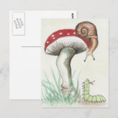 Caterpillar and Snail Briefkaart (Voorkant / Achterkant)
