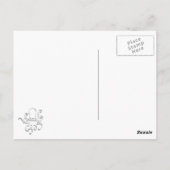 Caterpillar and Snail Briefkaart (Achterkant)