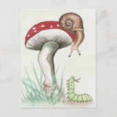 Caterpillar and Snail Briefkaart (Voorkant)