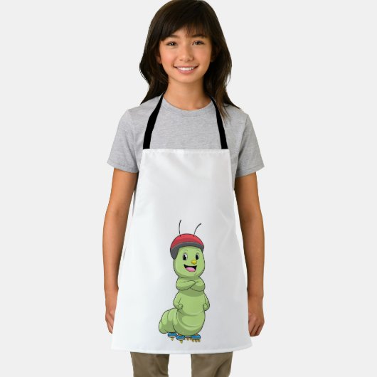 Caterpillar as Inline skater with Roller skates.pn Schort (Insitu)