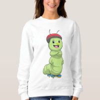 Caterpillar as Inline skater with Roller skates.pn