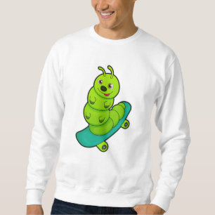 Caterpillar as Skater with Skateboard Trui