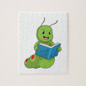 Caterpillar at Reading with Book Legpuzzel (Verticaal)