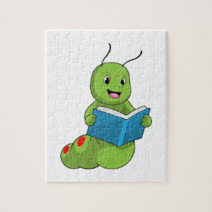 Caterpillar at Reading with Book Legpuzzel