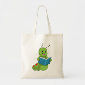 Caterpillar at Reading with Book Tote Bag (Voorkant)