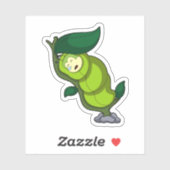 Caterpillar at Sleeping with Leaf Sticker (Vel)