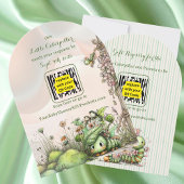 Caterpillar Baby Shower QR Code RSVP/Cadeau Regist Kaart