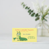 Caterpillar Daycare Visitekaartjes (Staand voorkant)