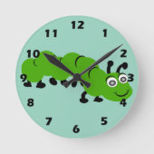 Caterpillar Design Ronde Klok (Voorkant)