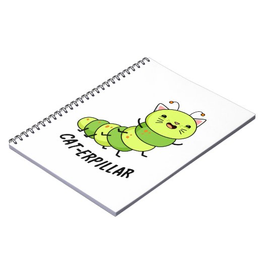 Caterpillar Grappige Bug Pun  Notitieboek (Linkerzijde)
