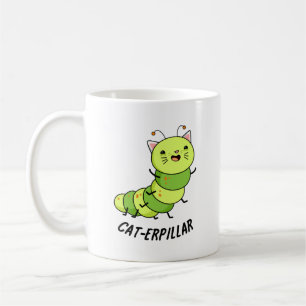 Caterpillar grappige bug woordspeling koffiemok